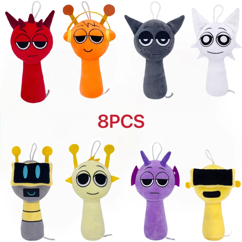 Sprunki Incredibox Plush Toys Sprunki Plushie Sprunki Soft Game Cartoon Pillow Kids Birthday Gifts Stuffed Dolls Christmas Gift