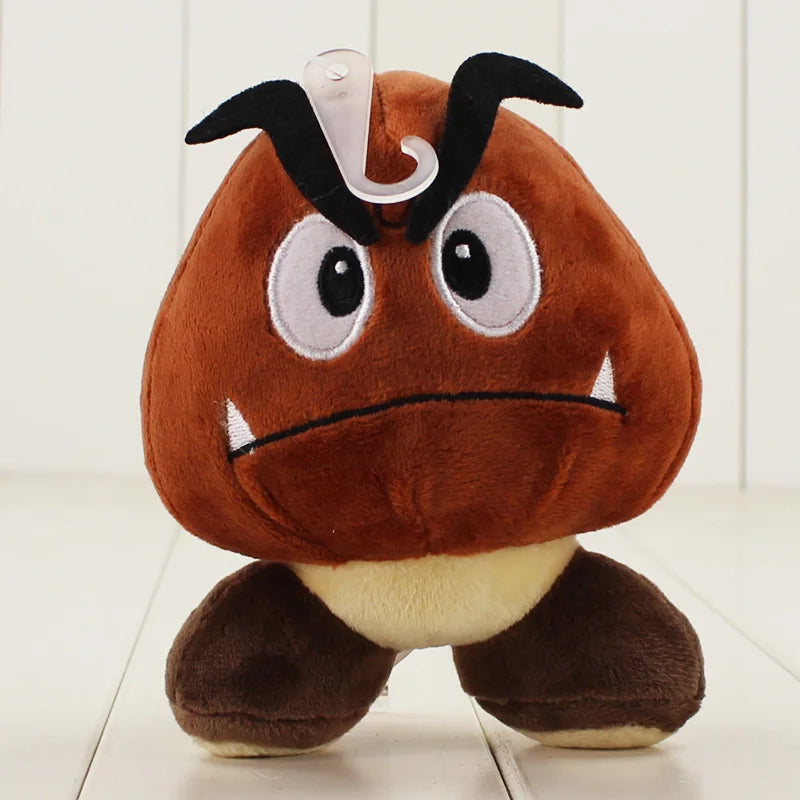 5" 13Cm Anime Cartoon GOOMBA Mushroom Stuffed Plush Toys with Tag Soft Dolls for Children Gifts