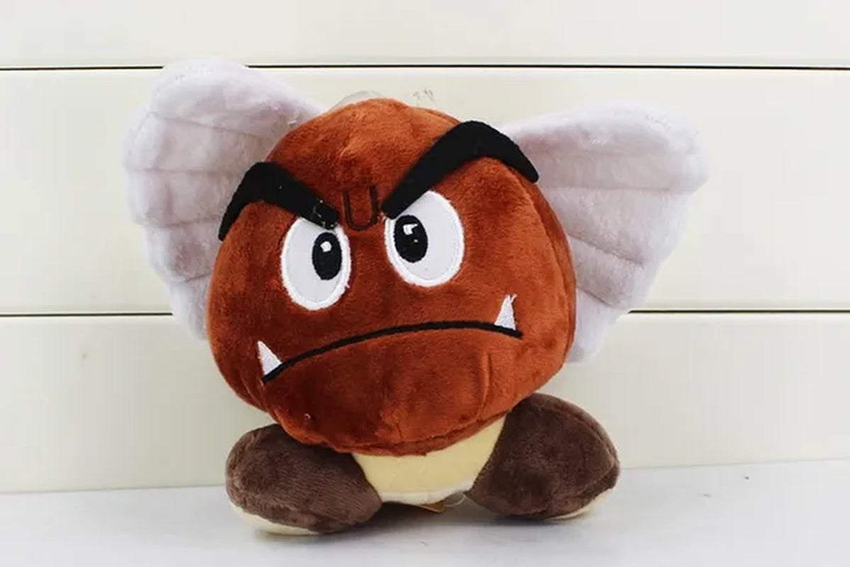 5" 13Cm Anime Cartoon GOOMBA Mushroom Stuffed Plush Toys with Tag Soft Dolls for Children Gifts