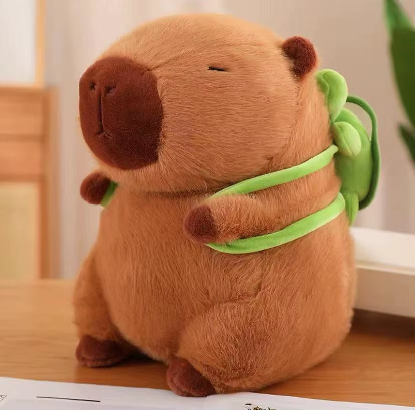 Simulation Fries Capybara Plush Toy Cloth Doll Cute Doll Capibara Anime Fluffty Toy Soft Capybara Plush Doll 