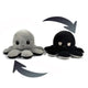 1Pcs Cute Flip Octopus Stuffed Plush Doll Different Sides to Show Different Moods Soft Simulation Reversible Plush Toy for Kids